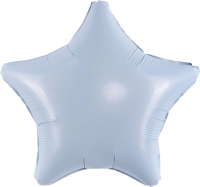 Шар (36''/91см) Звезда, Небесный, 1 шт. 