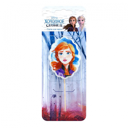 Свеча-топпер (9,8*4,5 см), "Холодное Сердце" Эльза, 1 шт. 