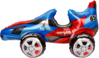 700 Шар (24''/61см) Ходячая Фигура, Гоночная машина, Синий, в упаковке, 1 шт.