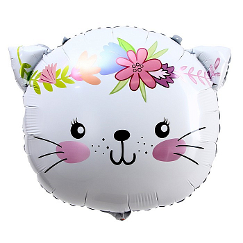 Шар (22"/56см) Фигура, Милая кошечка, 1 шт. Шар (22"/56см) Фигура, Милая кошечка, 1 шт.