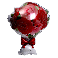 55 Шар (25"/64см) Фигура, Букет роз, 1 шт.