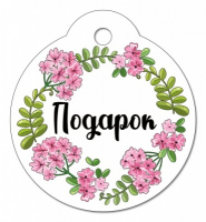 Бирка (5*8,5см), Подарок, 1 шт.