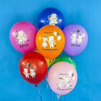 Шар (12''/30 см) Любовь это..., Ассорти, пастель, 1 ст, 25 шт.