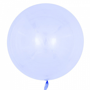 Шар (18''/46см) Сфера 3D, Deco Bubble, Сиреневый, Кристалл, 10 шт.