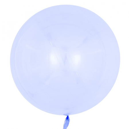 Шар (18''/46см) Сфера 3D, Deco Bubble, Сиреневый, Кристалл, 10 шт.