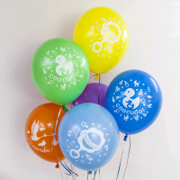 Шар (12''/30см) Спасибо! (новорожденный), ассорти, пастель, 2 ст, 50 шт.