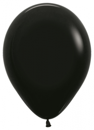 Шар (18''/45см) Черный (080), Пастель, 25 шт.
