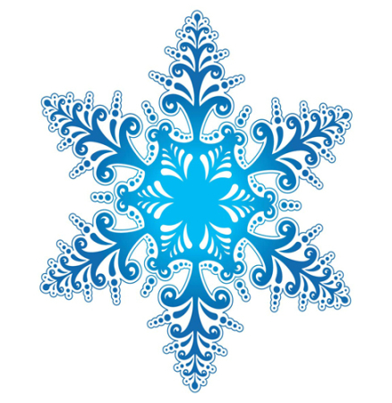 Наклейка "Снежинка", 10 шт.