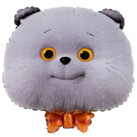 Шар (22"/56см) Фигура, Кот Басик голова, 1 шт.
