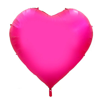 Шар (65"/165см) Сердце, Розовый, 1 шт.
