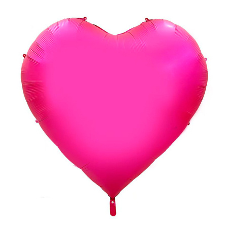 Шар (65"/165см) Сердце, Розовый, 1 шт.