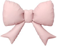 Шар (21''/53см) Фигура, Бант (надув воздухом), Розовый, Сатин, 1 шт. 