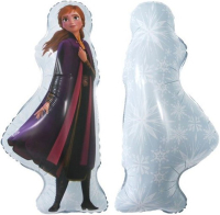 Шар (32''/80 см) Фигура, Холодное сердце, Анна, 1 шт.