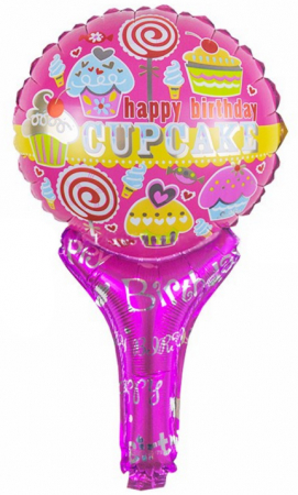 Шар (19"/48 см) Мини-фигура, С Днем рождения (сладости), 1 шт.