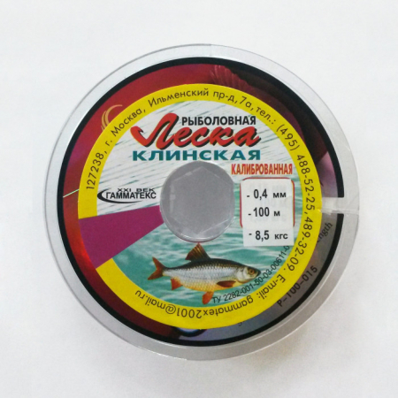 Леска 0,4 мм, на катушке / 100 м, 1 шт.