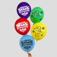 Шар (12"/30см) Happy Stars, пастель, ассорти, 25 шт. 