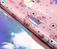 Плёнка упаковочная с голографией (100*70см) Good mood, 1 шт.