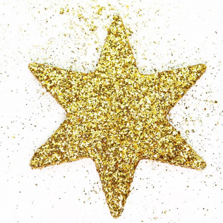 Фигура из пенопласта (10см) Звезда, Золото, Металлик, 1 шт.