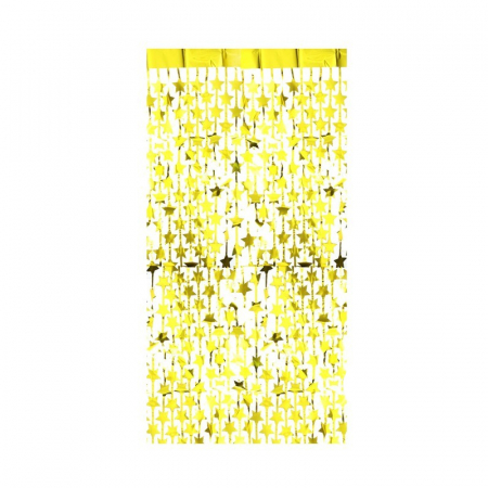 Занавес лазерный (2*1м), "Звезды" Золото, 1 шт.