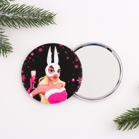 Зеркало карманное, Новогодний карнавал, 1 шт.