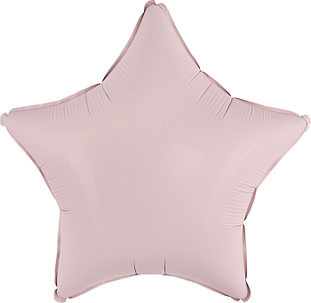 Шар (18''/46см) Звезда, Пыльная роза, Сатин, 1 шт.