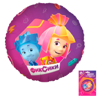 Шар (18"/46см) Круг, Фиксики, в упаковке, 1 шт.