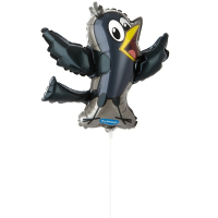 Шар (17"/43см) Мини-фигура, Простоквашино Галчонок, 1 шт.