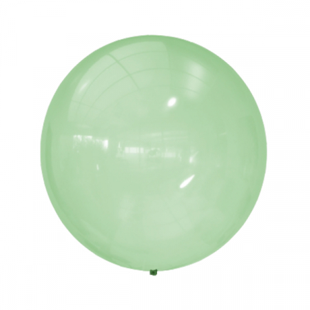 Шар (24"/61см) Bubble GREEN (255), Кристалл, 1 шт.
