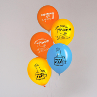 Шар (12"/30см) Отвлекись от суеты, пастель, ассорти, 50 шт. 