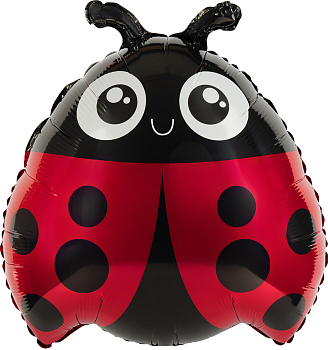 Шар (24''/61см) Фигура, Божья коровка, 1 шт.
