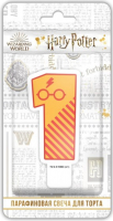 Свеча Цифра, 1 Гарри Поттер, Чиби, 7 см, 1 шт.