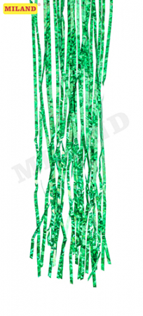 Дождик зеленый голография "Блеск", 1 м*9 см, 10 шт.