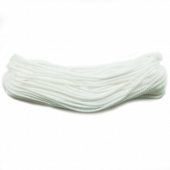 Шнур полипропиленовый вязаный (0,3см*20м) Белый, 1 шт.
