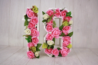 Подарочная упаковка-цифра (17*30*8 см), "2", МДФ 3мм, окрашен. морилкой, Дуб, 1 шт.