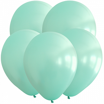 Шар (12"/30см) Морская волна, Пастель, 12 шт.