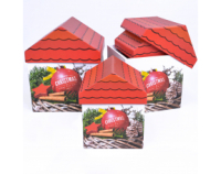 Коробка-домик (13,5*13,5*16,5см), Merry Christmas&Happy New Year, 1 шт.