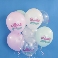 Шар (12''/30 см) Мама, это навсегда!, Ассорти, пастель, 1 ст, 50 шт.