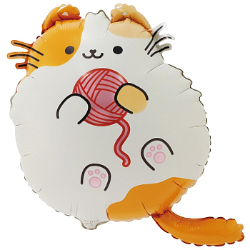 Шар (27"/68см) Фигура, ПушМяу, 1 шт.