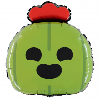 Шар (22''/56см) Фигура, Бравл Старс, Спайк, 1 шт.