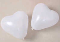 Сердце (16"/41см) Белый (005), пастель, 9 шт.