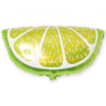 Шар (17''/43 см) Мини-фигура, Долька лайма, 1 шт.
