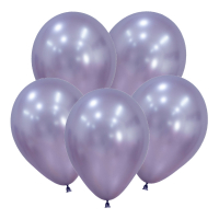 Шар (5"/13см) Светлый Аметист (850), Шелк, 50 шт. 