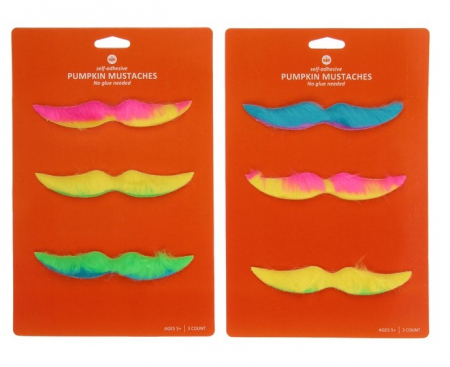 Карнавальные усы "Диско", цвета микс, 3 шт.