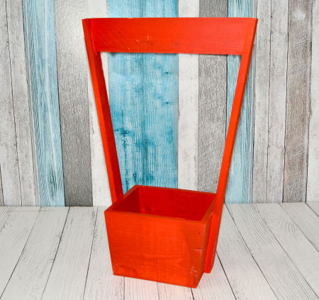 Кашпо Нарцис мини АА-144-1 (22*13*35) Акрил Красный, 1 шт.