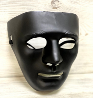 Маска пластиковая чёрная "Мим", 1 шт.