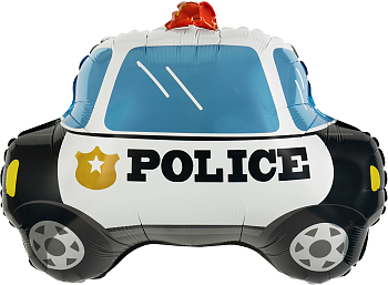 Шар (28''/71см) Фигура, Полицейская машина, 1 шт.