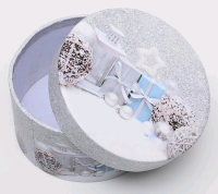 Коробка подарочная (10,8х5,2см), Серебристое волшебство, Микс, 1 шт.