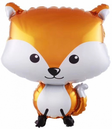 Шар (25''/64см) Фигура, Рыжий лисенок, 1 шт.