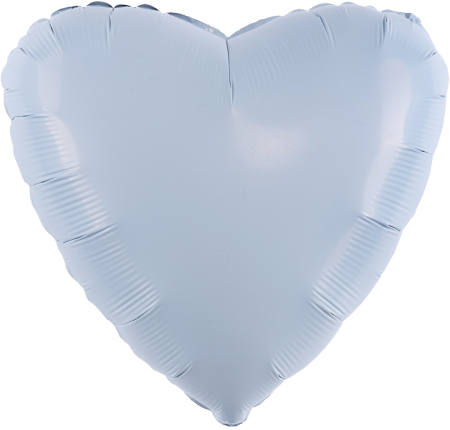 Шар (36''/91см) Сердце, Небесный, 1 шт. 
