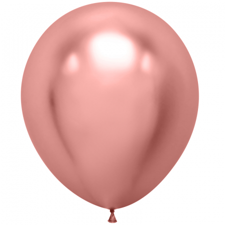 Шар (18''/46см) Розовое Золото, Хром, 10 шт.